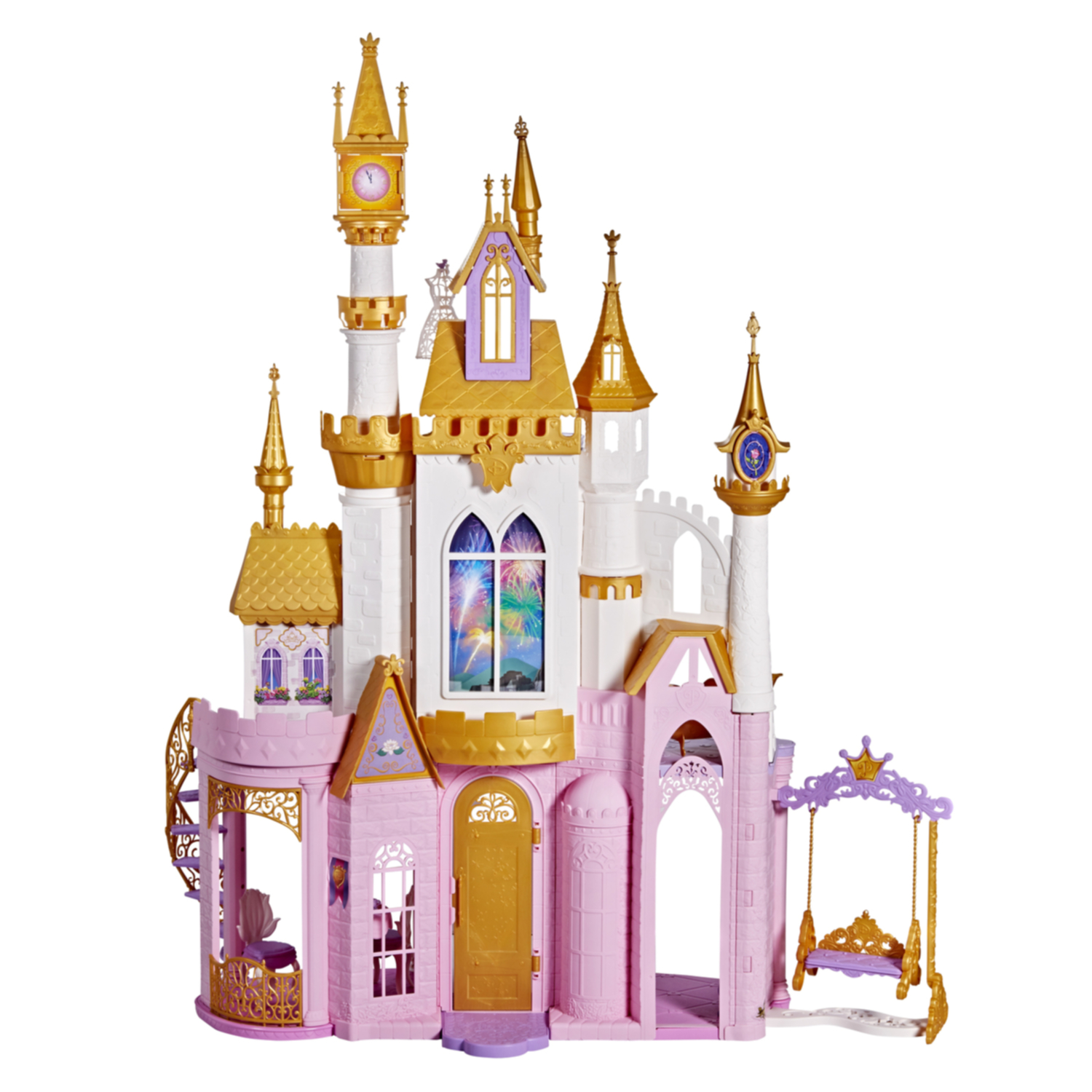 Disney Princess - Il Castello dei Sogni, casa delle bambole con mobili e  accessori, fuochi d'artificio con luci e musica, giocattolo per bambine e  bambini dai 3 anni in su