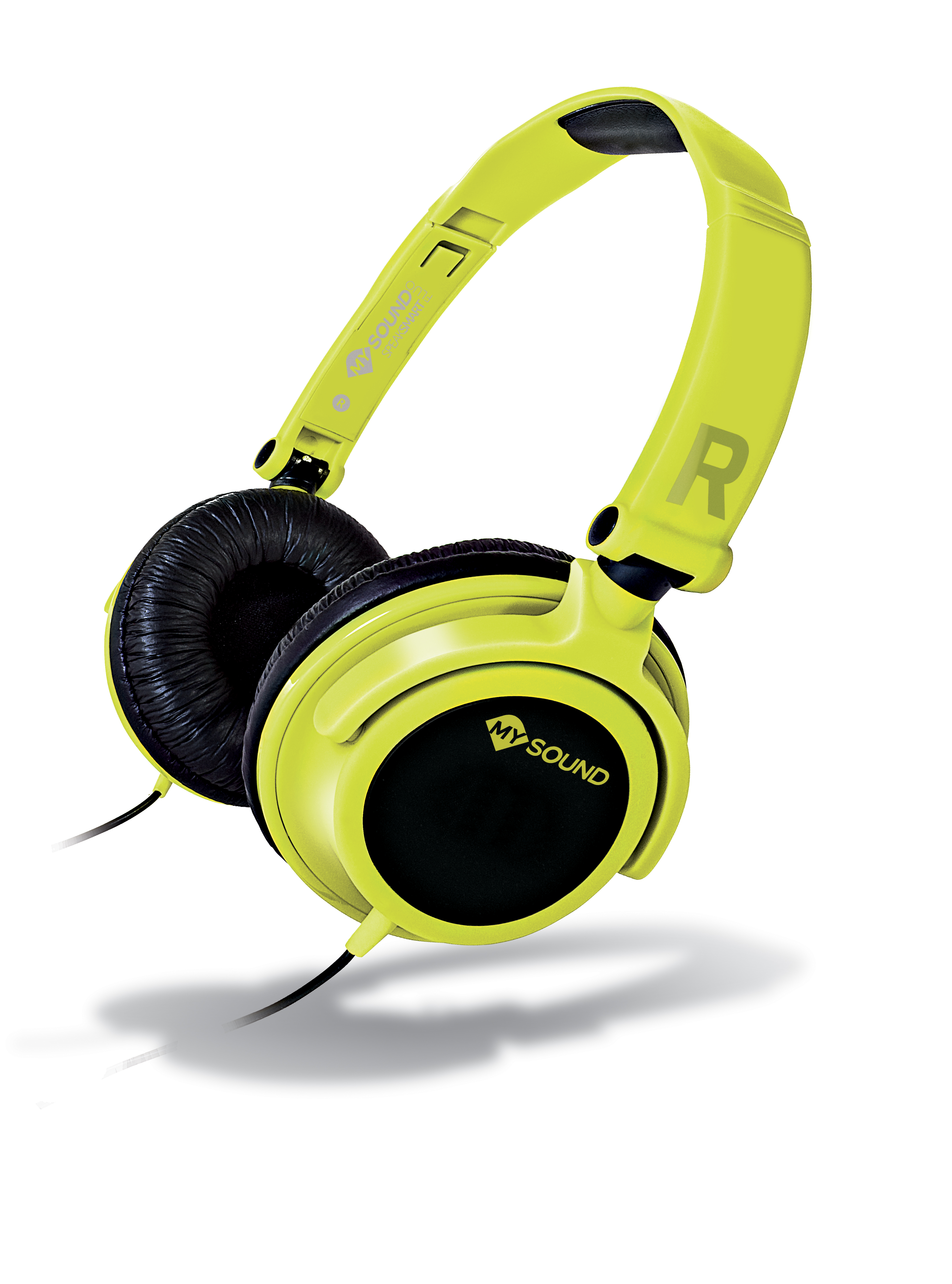 MySound Speak Smart Fluo Auricolare Cablato A Padiglione Musica e Chiamate  Nero, Giallo