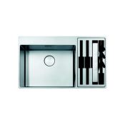 FRANKE - Lavello lneare Box Center BWX 220-54-27 2 vasche - Inox