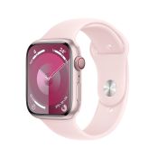 Apple Watch Series 9 GPS + Cellular Cassa 45mm in Alluminio Rosa con Cinturino Sport Rosa Confetto - S/M