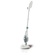 Ariete 4164, Steam Mop 10 in 1, Scopa lavapavimenti a vapore, 1500 W, Vapore continuo, Autonomia illimitata, Bianco/Celeste