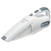 Black & Decker DV7205 aspirapolvere senza filo Argento, Bianco Senza sacchetto