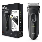 Braun Series 3 ProSkin 3020s Rasoio Elettrico, Nero - Rasoio Elettrico Ricaricabile