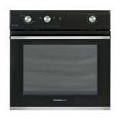 GLEM GAS - Forno da incasso elettrico e gas GFRF21BK Classe A - NERO