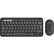 Logitech Pebble 2 Combo tastiera Mouse incluso RF senza fili + Bluetooth QWERTY Italiano Grafite