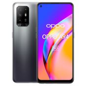 OPPO A94 5G A94 Smartphone 5G, 173g, Display 6.43" FHD+ AMOLED, 4 Fotocamere 48MP, RAM 8GB ESPANDIBILE FINO A 13GB+ROM 128GB, Batteria 4310mAh, Ricarica VOOC 30W, Dual Sim, [Versione Italiana], Fluid Black