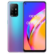 OPPO A94 5G A94 Smartphone 5G, 173g, Display 6.43" FHD+ AMOLED, 4 Fotocamere 48MP, RAM 8GB ESPANDIBILE FINO A 13GB+ROM 128GB, Batteria 4310mAh, Ricarica VOOC 30W, Dual Sim, [Versione Italiana], Cosmo Blue