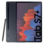 Samsung Galaxy Tab S7+ Tablet S Pen, Snapdragon 865 Plus, Display 12.4" WQXGA SuperAMOLED, 128GB Espandibili fino a 1TB, RAM 6GB, Batteria 10.090 mAh, 5G, Android 10, Mystic Black