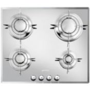 Smeg PTV64ES piano cottura Stainless steel Da incasso Gas 4 Fornello(i)