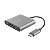 Trust Dalyx USB 3.2 Gen 1 (3.1 Gen 1) Type-C Alluminio, Nero